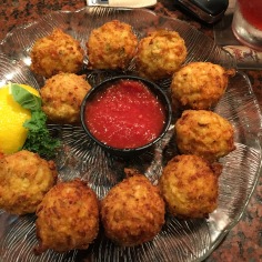 First time eating conch fritters!